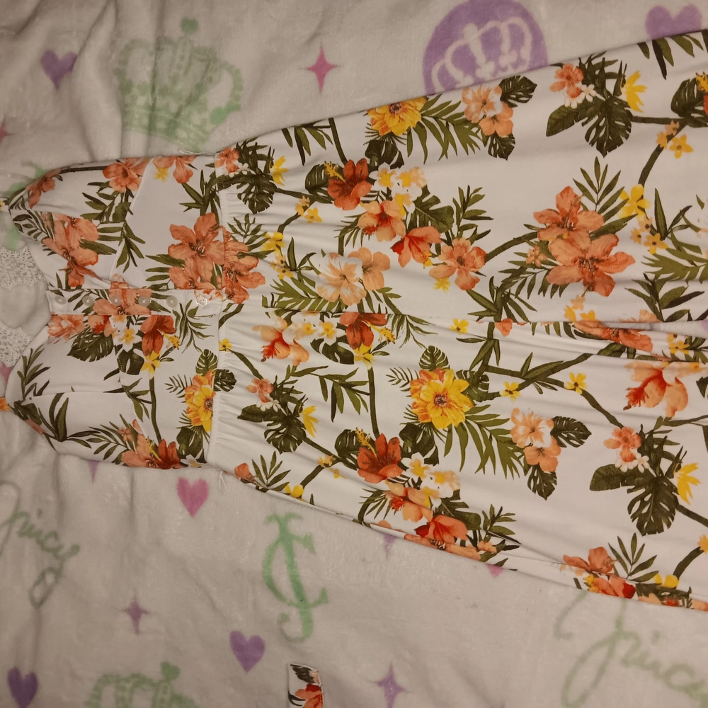 Tropical Floral Maxi Dress